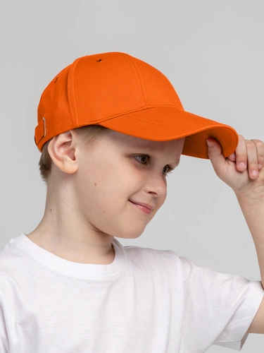 Бейсболка детская Capture Kids, оранжевая Бейсболка детская Capture Kids, оранжевая