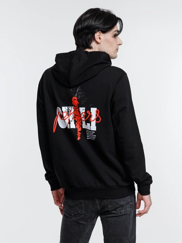 Худи унисекс с карманом на груди Chest Pocket, черное Худи унисекс с карманом на груди Chest Pocket, черное