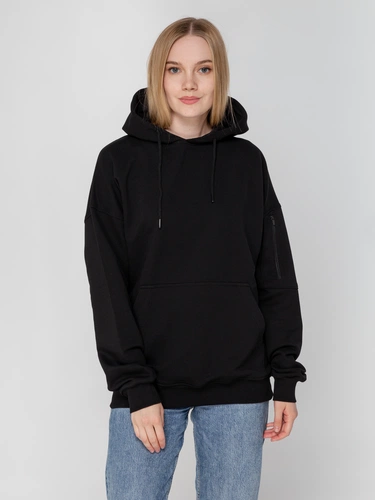 Худи унисекс Hand Some, черное Худи унисекс Hand Some, черное