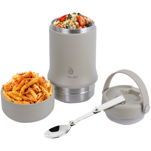 Термос для еды Tabenodo, серый Термос для еды Tabenodo, серый