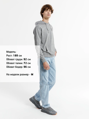 Худи унисекс Westray, серый меланж Худи унисекс Westray, серый меланж