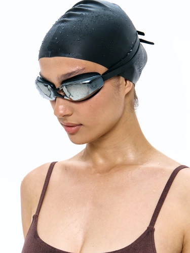 Очки для плавания зеркальные Underwater, черные Очки для плавания зеркальные Underwater, черные