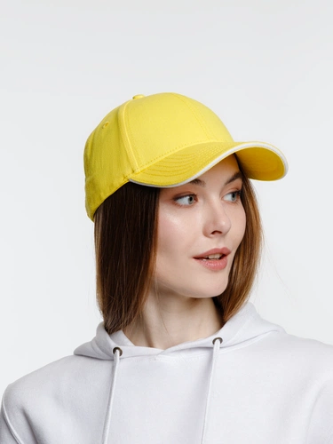 Бейсболка Spiker, желтая с белым Бейсболка Spiker, желтая с белым