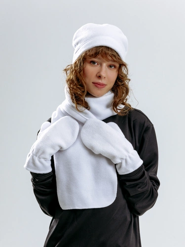 Шарф Fleecy, белый Шарф Fleecy, белый