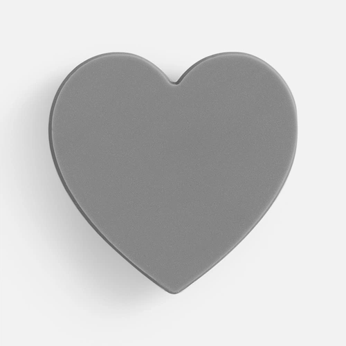 Джибитс из ПВХ «Сердце», серый Джибитс из ПВХ «Сердце», серый