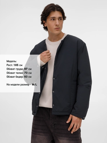 Куртка унисекс Veter, черная Куртка унисекс Veter, черная