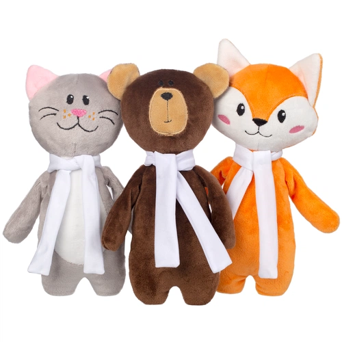 Мягкая игрушка Beastie Toys, лисенок с белым шарфом Мягкая игрушка Beastie Toys, лисенок с белым шарфом