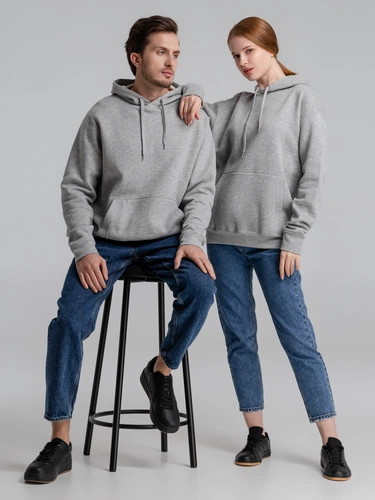 Толстовка с капюшоном Slam 320, серый меланж Толстовка с капюшоном Slam 320, серый меланж