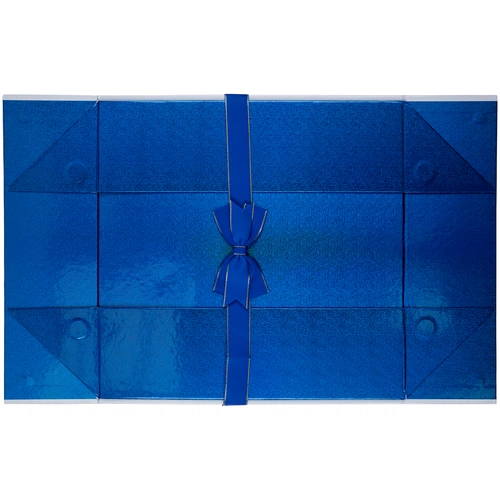 Коробка складная Gallant, L, белая с синим Коробка складная Gallant, L, белая с синим