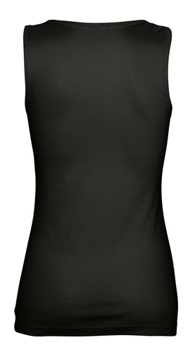 Майка женская Vibrance, черная Майка женская Vibrance, черная