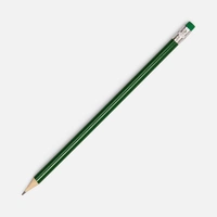 Карандаш простой Hand Friend с ластиком, зеленый