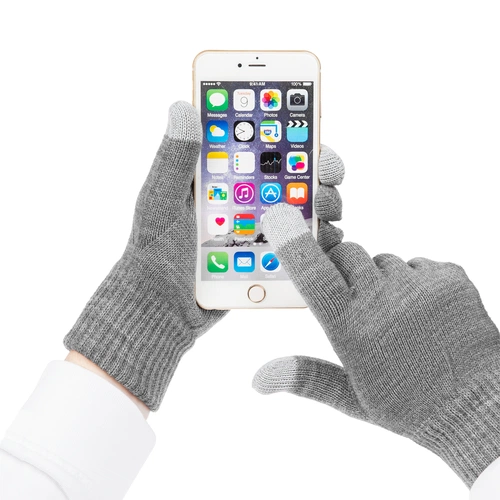 Перчатки сенсорные Real Talk, серые Перчатки сенсорные Real Talk, серые