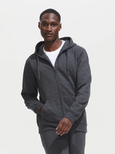 Толстовка мужская на молнии с капюшоном Seven Men, красная Толстовка мужская на молнии с капюшоном Seven Men, красная