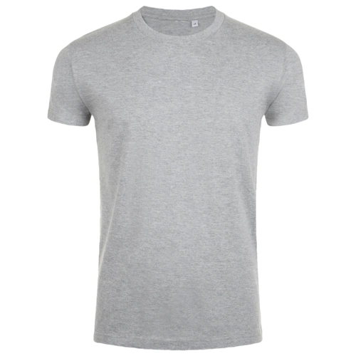 Футболка мужская приталенная Imperial Fit 190, серый меланж Футболка мужская приталенная Imperial Fit 190, серый меланж