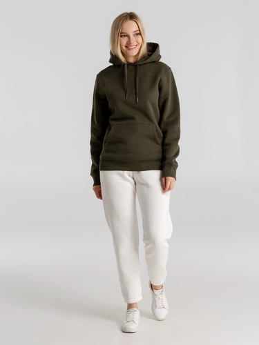 Толстовка с капюшоном унисекс King, хаки Толстовка с капюшоном унисекс King, хаки