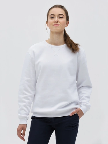 Толстовка унисекс Sully, белая Толстовка унисекс Sully, белая