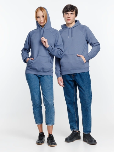 Толстовка унисекс Stellar, синяя Толстовка унисекс Stellar, синяя