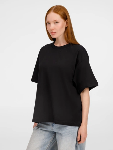 Футболка оверсайз унисекс Legacy, черная Футболка оверсайз унисекс Legacy, черная