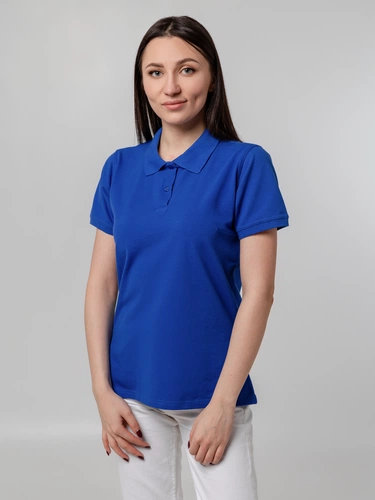 Рубашка поло женская Virma Stretch Lady, ярко-синяя Рубашка поло женская Virma Stretch Lady, ярко-синяя