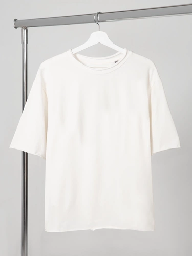 Футболка оверсайз Vozduh 2.0, кремовая Футболка оверсайз Vozduh 2.0, кремовая