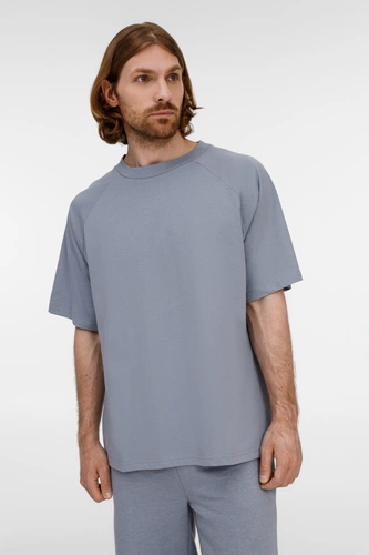 Футболка унисекс оверсайз T2, серая Футболка унисекс оверсайз T2, серая