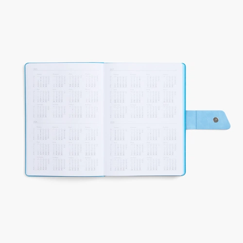 Ежедневник Boom, недатированный, черный с голубым Ежедневник Boom, недатированный, черный с голубым