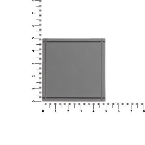 Лейбл из ПВХ Dzeta, L, серый Лейбл из ПВХ Dzeta, L, серый