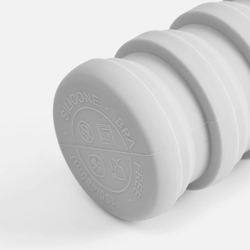 Складная бутылка для воды Folla, серая Складная бутылка для воды Folla, серая