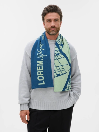 Шарф Tricksy Classic Net, XL на заказ, акрил Шарф Tricksy Classic Net, XL на заказ, акрил