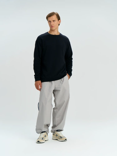 Свитшот оверсайз унисекс Omnifit, черный Свитшот оверсайз унисекс Omnifit, черный