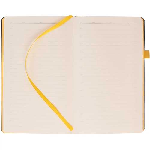 Ежедневник Ton Black, недатированный, черный с желтым Ежедневник Ton Black, недатированный, черный с желтым