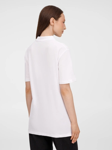 Рубашка поло унисекс Tervise, белая Рубашка поло унисекс Tervise, белая