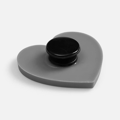 Джибитс из ПВХ «Сердце», серый Джибитс из ПВХ «Сердце», серый