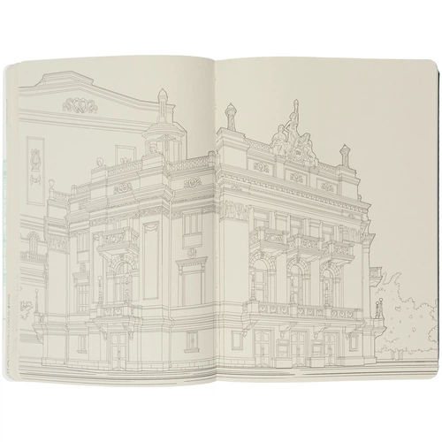 Блокнот «Города. Екатеринбург», зеленый Блокнот «Города. Екатеринбург», зеленый