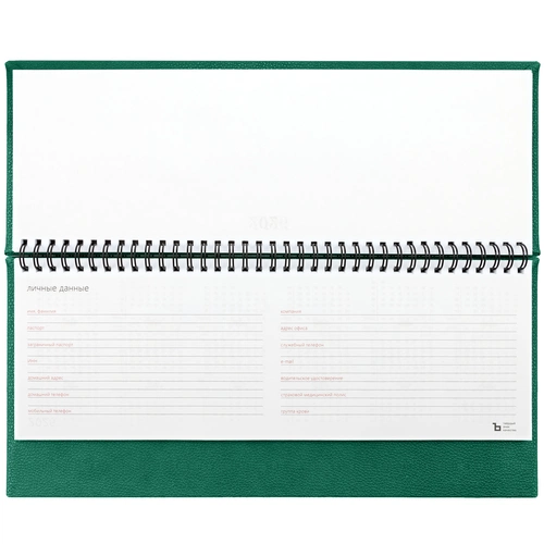 Планинг Sagrin, датированный, зеленый Планинг Sagrin, датированный, зеленый