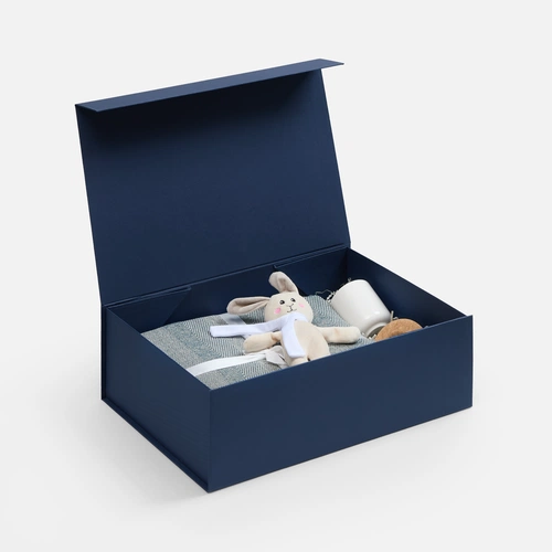 Коробка складная RealBig Fold, темно-синяя Коробка складная RealBig Fold, темно-синяя