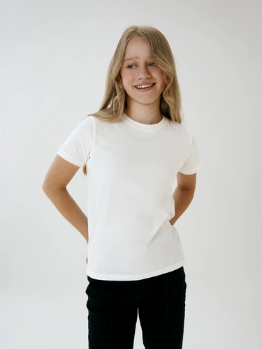 Футболка детская T-Bolka Kids, белая (теплый оттенок) Футболка детская T-Bolka Kids, белая (теплый оттенок)