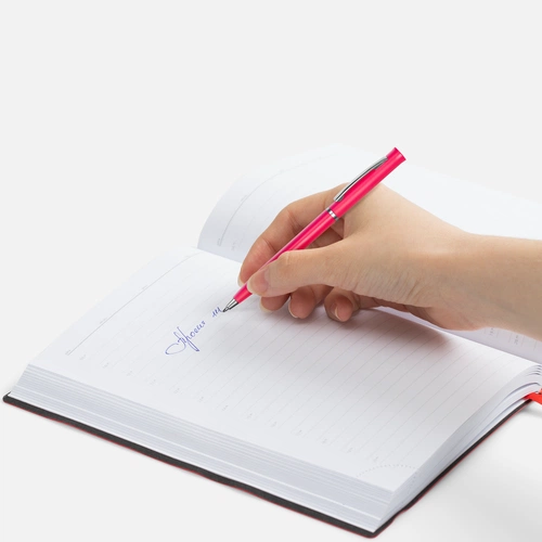 Ручка шариковая Euro Chrome, розовая Ручка шариковая Euro Chrome, розовая