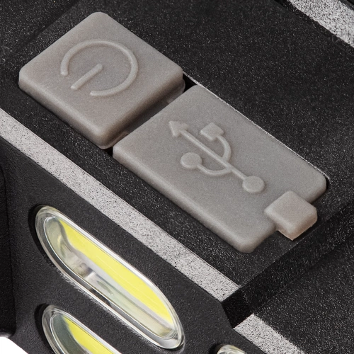 Налобный фонарик аккумуляторный Alnes, черный Налобный фонарик аккумуляторный Alnes, черный