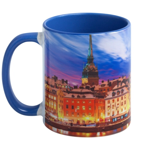 Кружка Promo Plus для сублимационной печати, голубая Кружка Promo Plus для сублимационной печати, голубая