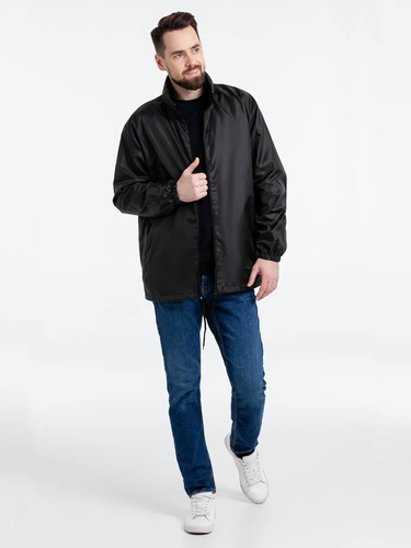 Ветровка унисекс Shift, черная Ветровка унисекс Shift, черная