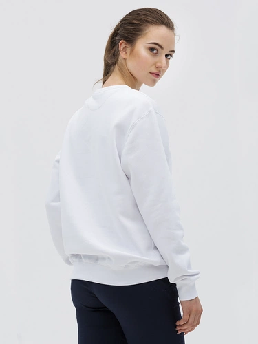 Толстовка унисекс Sully, белая Толстовка унисекс Sully, белая