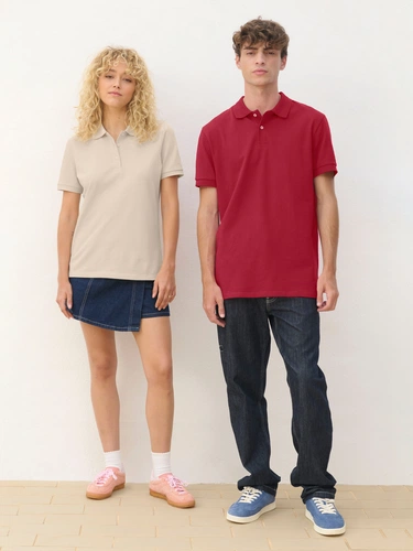 Рубашка поло женская Pacific Women, светло-бежевая (неокрашенная) Рубашка поло женская Pacific Women, светло-бежевая (неокрашенная)