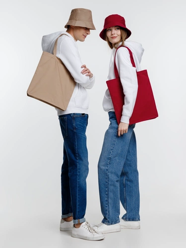 Холщовая сумка Avoska, бордовая Холщовая сумка Avoska, бордовая