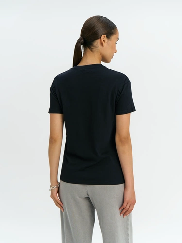 Футболка унисекс Regent 150, черная Футболка унисекс Regent 150, черная