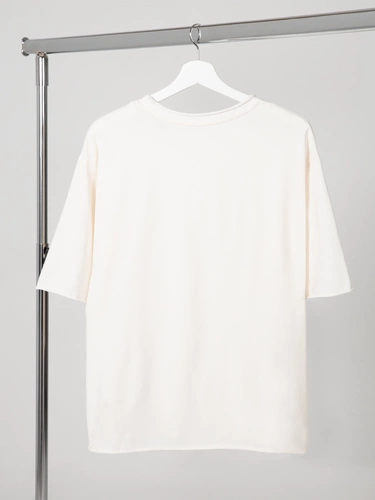 Футболка оверсайз Vozduh 2.0, кремовая Футболка оверсайз Vozduh 2.0, кремовая