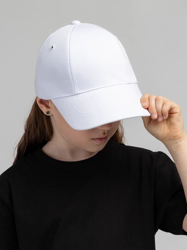 Бейсболка детская Capture Kids, белая Бейсболка детская Capture Kids, белая