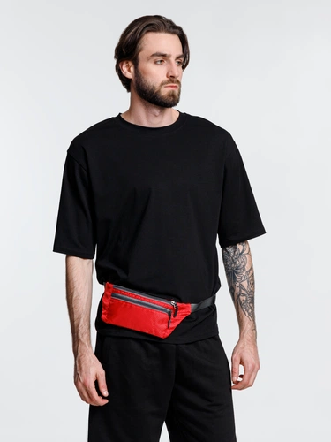 Спортивная поясная сумка Run for Fun, красная Спортивная поясная сумка Run for Fun, красная