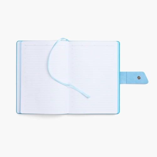 Ежедневник Boom, недатированный, черный с голубым Ежедневник Boom, недатированный, черный с голубым