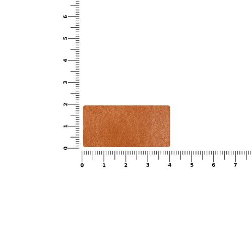 Лейбл кожаный Tuken, S, горчичный Лейбл кожаный Tuken, S, горчичный